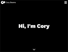 Tablet Screenshot of corybeams.com